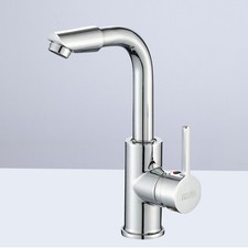  Bassin de rotation de 360 ​​degrés à simple trou de robinet de salle de bains