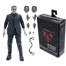 Figurine NECA Ultimate Frankenstein’s Monster noir et blanc 7'' modèle jouet