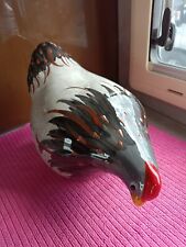 Trés Belle Poule En Faïence L 28 Cm Et 14 Cm De large ,Statuette Poule