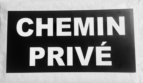 Plaque panneau chemin - chemin, privÉ