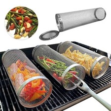 Mir Barbecue Rond Acier Inoxydable Panier Griller Portable Camping