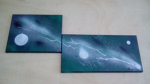 Tableau contemporain abstrait