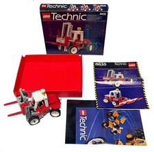 Lego 8835 Technic Forklift chariot élévateur 1989 complet en boîte + notice TBE