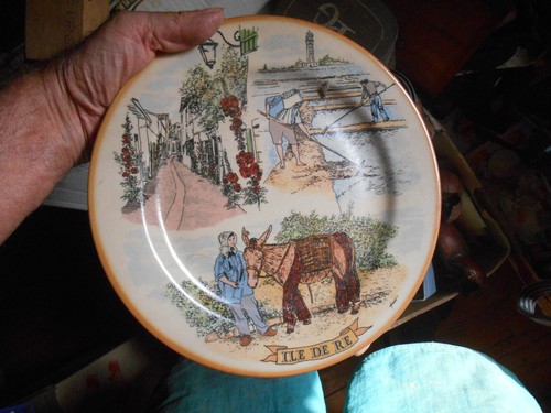 Ancien assiette publicitaire - ancien,