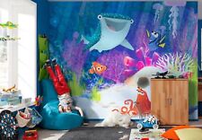 Bébé Chambre Bleu Peint 3x2.8m Disney Photo Décoration Murale Dory Aqua Nemo