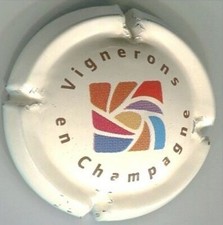 Capsule de Champagne Vignerons en Champagne beige