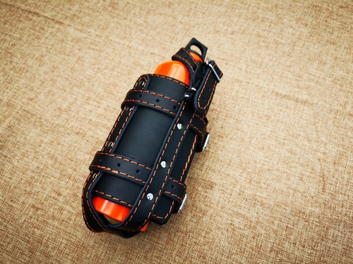 Porte gobelet noir orange - porte-gobelet,