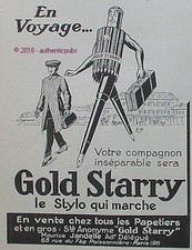 PUBLICITE GOLD STARRY STYLO