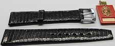 BRACELET MONTRE LIP CUIR NOIR STOCK LIP ANCIEN ORIGINAL