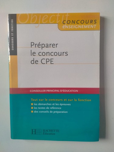 Préparer concours cpe - préparer, de