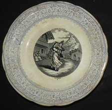 Assiette parlante (XIXème