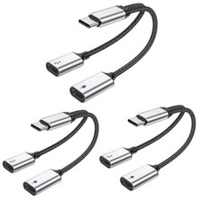 Câble Répartiteur USB C Charger les Données 2 en 160W Séparateur USB C vers 2...