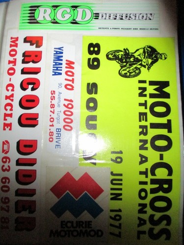 Autocollants moto cross - moto,