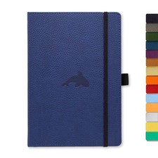 Dingbats - Wildlife Plain Medium Notebook, Blue Whale, A5 - Hardcover - Cream 10