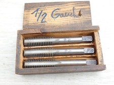 set jeu de 3 taraud à main 4 goujure 1/2" gauche filet par pouce 13  HSS  (n36)