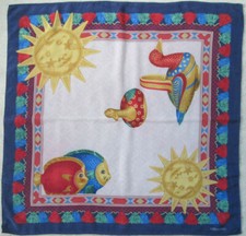 -Foulard VALENTINO  soie  TBEG