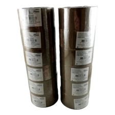 12x Rouleaux de Ruban Adhésif Brun Havane 50M x 48mm Emballage Carton