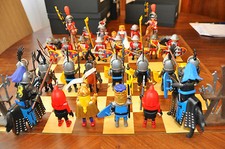 Jeu d'échecs playmobil - Série médiévale - Bataille de Patay - Jeanne d'Arc (3)