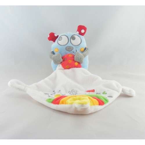 Doudou coccinelle bleu