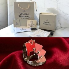 Vivienne Westwood Red Armour Ring – Statement Band EU 57 (Ø18.1mm) Punk Style