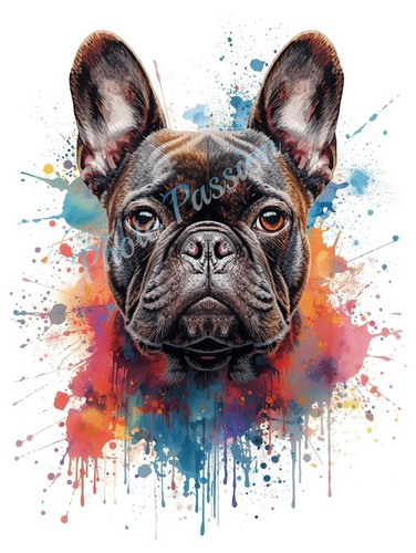 Photo bouledogue français - photo, a4