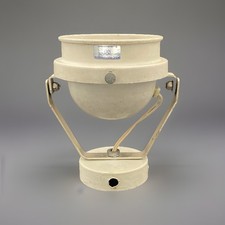 Applique Mole Richardson Spot Orientable Métal Laqué Blanc Cassé 70s Bon Etat