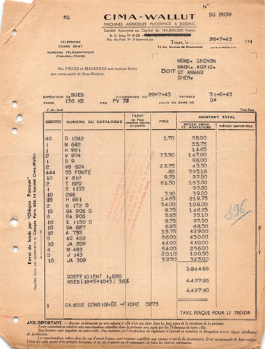 1943 cima wallut - wallut, tours