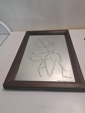 Miroir vintage Don Quichotte – Aspell Saggers & Co Ltd 1977 – style Picasso –