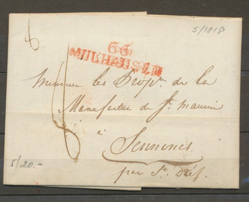 1818 lettre marque - lettre,