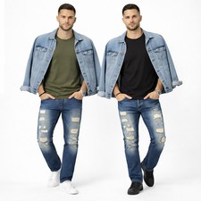 Jean Homme Slim Fit Denim Bleu