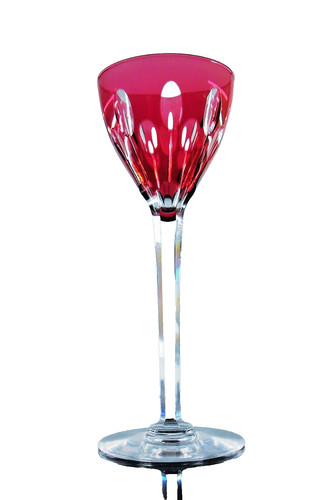 Verre vin roemer rouge en - rouge,