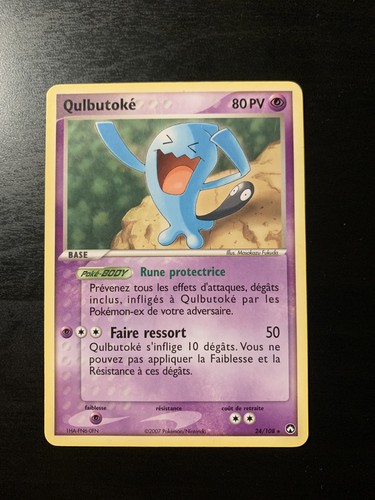 Carte pokémon rare qulbutoké - carte,