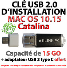 Clé USB de dépannage et installation MAC OS 10.15 Catalina