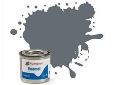 HUMBROL ENAMEL Pot de peinture 14ml #123 Satin Dark Sea Grey Gris Mer Foncé