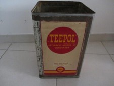 Bidon en tôle Shell "Teepol" 1940/50
