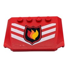 LEGO pare-brise rouge flamme