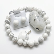 Parure bijoux magnésite
