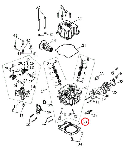Original gasket cylinder head - original,