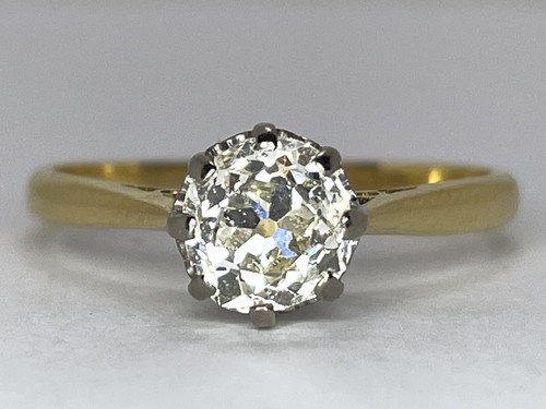 Bague solitaire diamant - bague, or