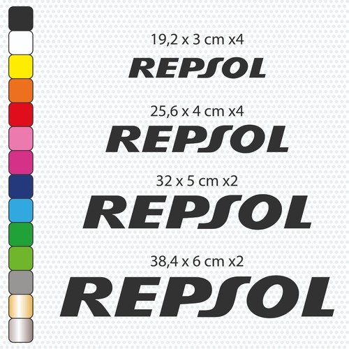 Repsol stickers vinyles - repsol, 12