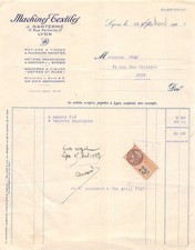 1922      FACTURE  MACHINES TEXTILES J.NATERME A LYON - M.GEAY A LYON