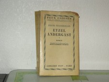 ETZEL ANDERGAST / Jakob WASSERMANN