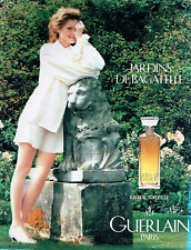 publicité Advertising 0723  1992   eau  toilette jardins Bagatelle Guerlain