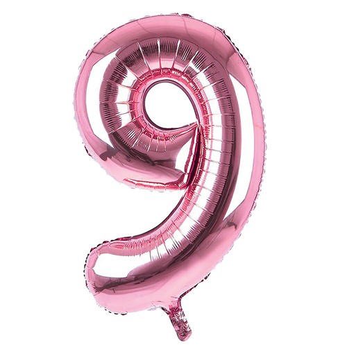 Ballon géant feuille rose
