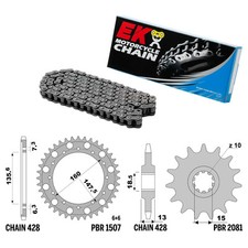 FANTIC MOTOR SECTION 50 1995-1997 chaîne pignon couronne set 428 PBR EK2080