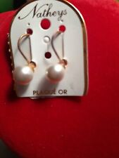 Dormeuses Plaqué Or Et Perles