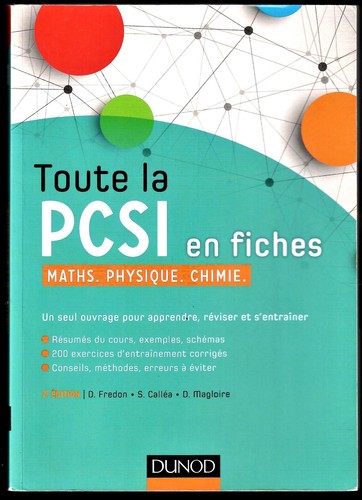 Toute pcsi fiches - pcsi,