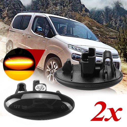 Noir led clignotants - 2x,