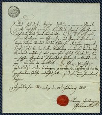 Autorisation de célébration de mariage - Paroisse d’INZERSDORF (Autriche), 1802