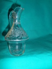 burette de huiler vinaigrier ( verre gravé)